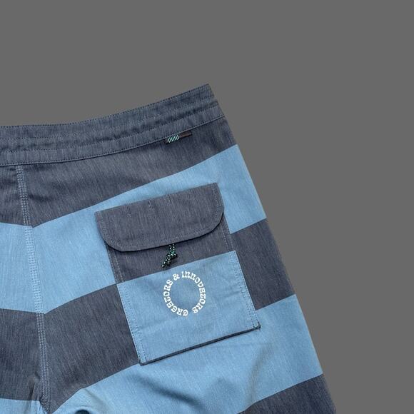 Vissla Hammerhead 18.5" Boardshort Blue Gray Size 36 NWT M1215HAM - Picture 8 of 10